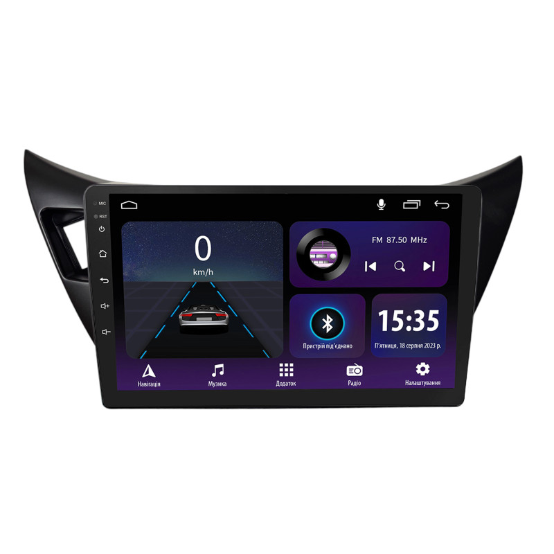 Android head unit SIGMA E9232 ANDROID 10 2+32 Gb Mitsubishi LANCER LX GLX 2001-2007 LHD, Black 9"