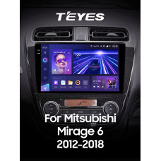 Android head unit Teyes CC3 6+128 Gb with 360° surround view° Mitsubishi Mirage 6 2012-2018 9" 2k