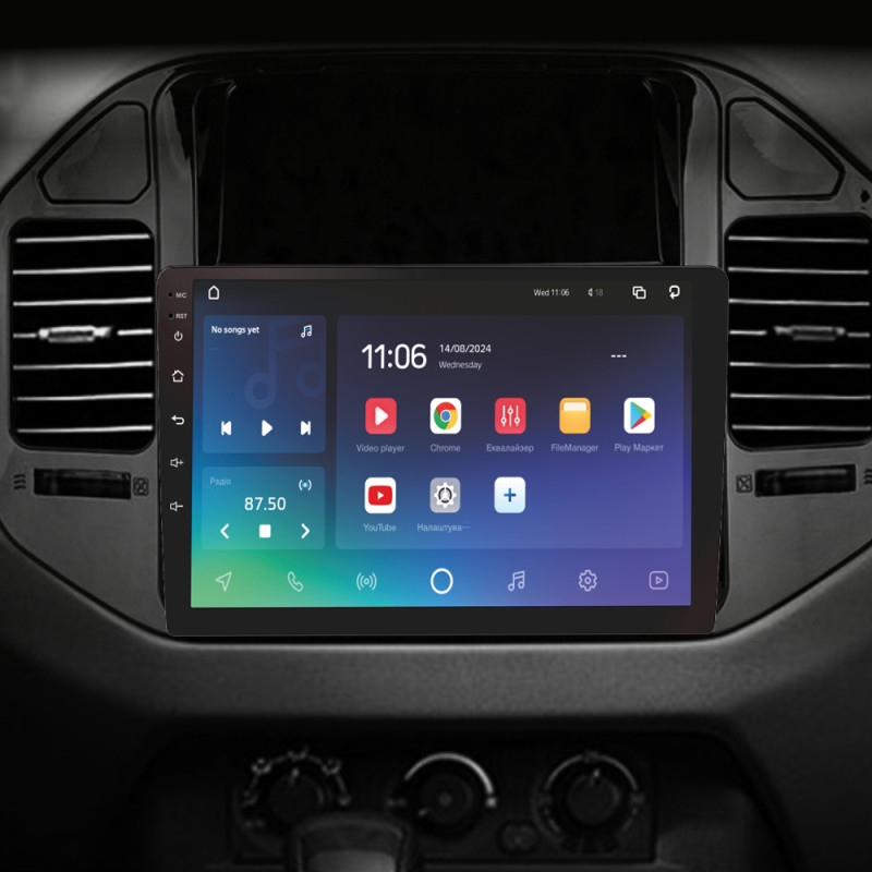 Android head unit SIGMA X9432 ANDROID 10 4+32 Gb 4G DSP Mitsubishi Pajero 3 V70 V60 1999-2006 (brown) 9"