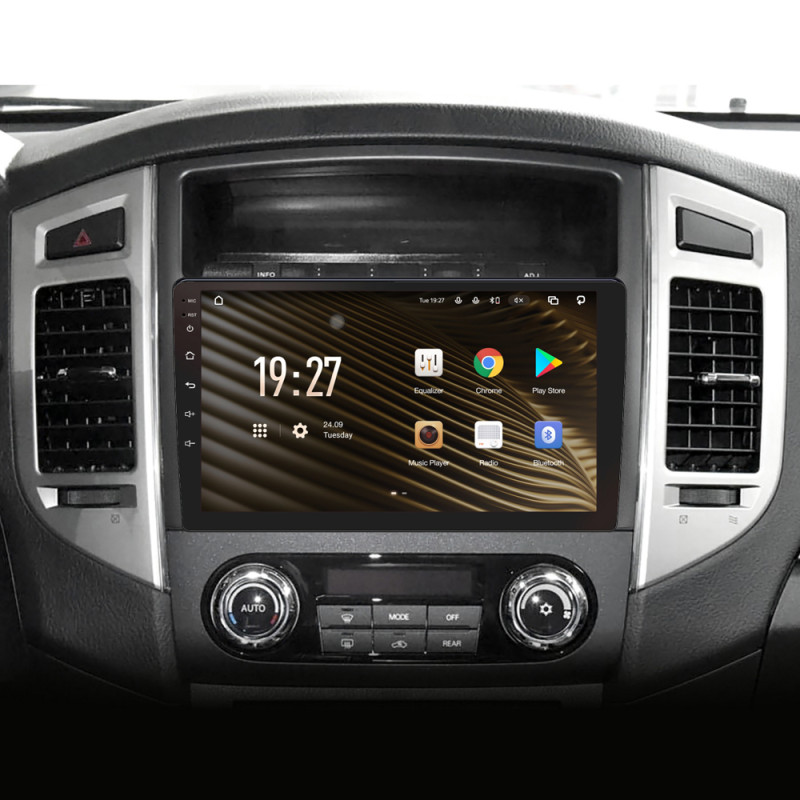 Android head unit SIGMA S9432 ANDROID 10 4+32 Gb 4G DSP Mitsubishi Pajero 4 V80 V90 2006-2024 9"