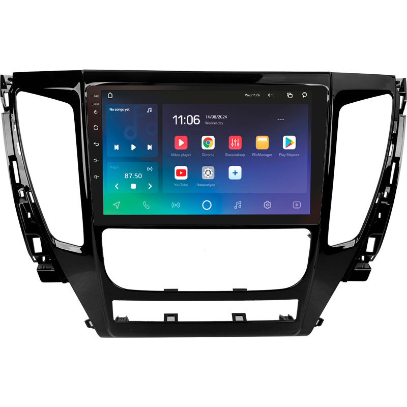 Android head unit SIGMA X9432 ANDROID 10 4+32 Gb 4G DSP Mitsubishi Pajero Sport 3 2016-2018 9"