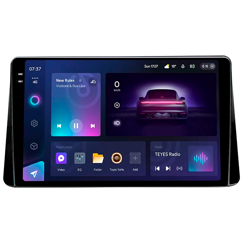 Android head unit Teyes CC3 6+128 Gb with 360° surround view° Mitsubishi Eclipse Cross 1 2017-2021 (F2) 10" 2k