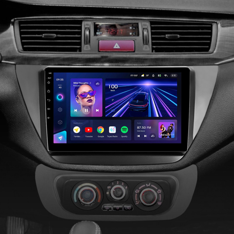 Android head unit Teyes CC3 4+32 Gb Mitsubishi Lancer 9 CS 2000-2010 9"