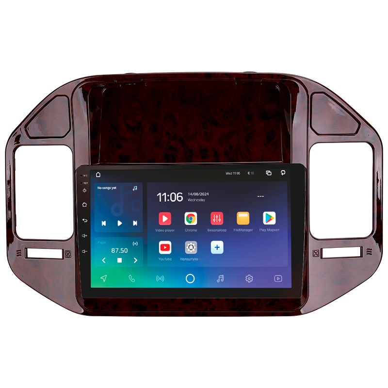 Android head unit SIGMA X9432 ANDROID 10 4+32 Gb 4G DSP Mitsubishi Pajero 3 V70 V60 1999-2006 (brown) 9"