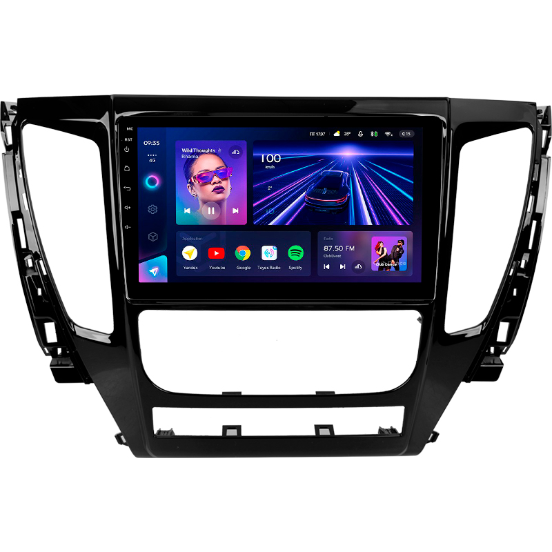 Android head unit Teyes CC3 4+32 Gb Mitsubishi Pajero Sport 3 2016-2018 9"
