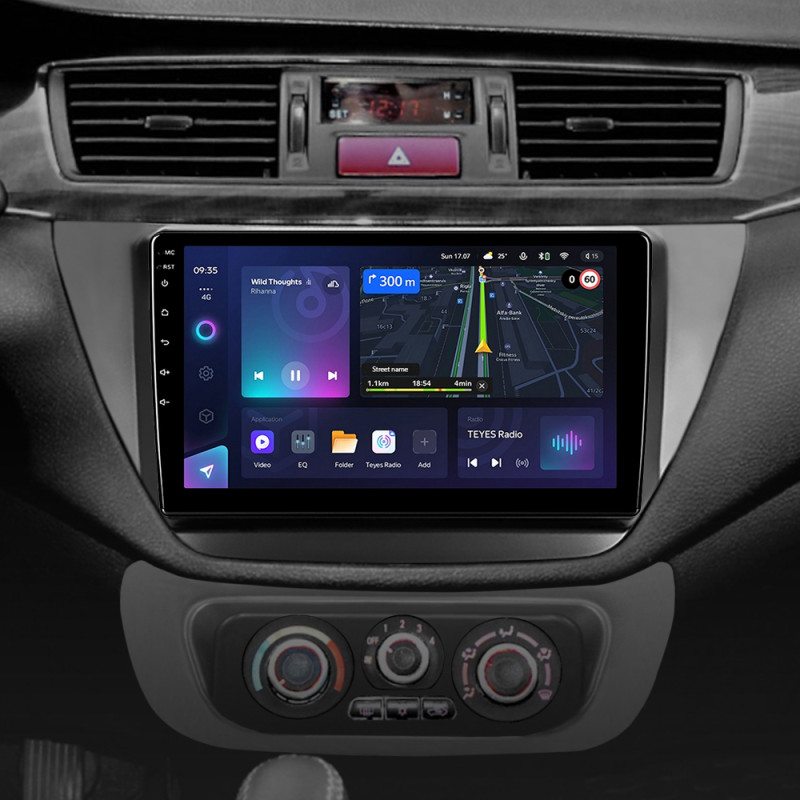 Android head unit Teyes CC3L 4+64 Gb Mitsubishi Lancer 9 CS 2000-2010 9"