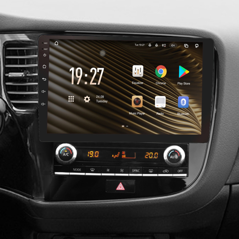 Android head unit SIGMA S10432 ANDROID 10 4+32 Gb 4G DSP Mitsubishi Outlander 3 III GF0W GF0W GG0W 2018 - 2021 10"
