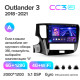 Android head unit Teyes CC3 6+128 Gb with 360° surround view° Mitsubishi Outlander 3 III GF0W GF0W GG0W 2018 - 2021 10" 2k