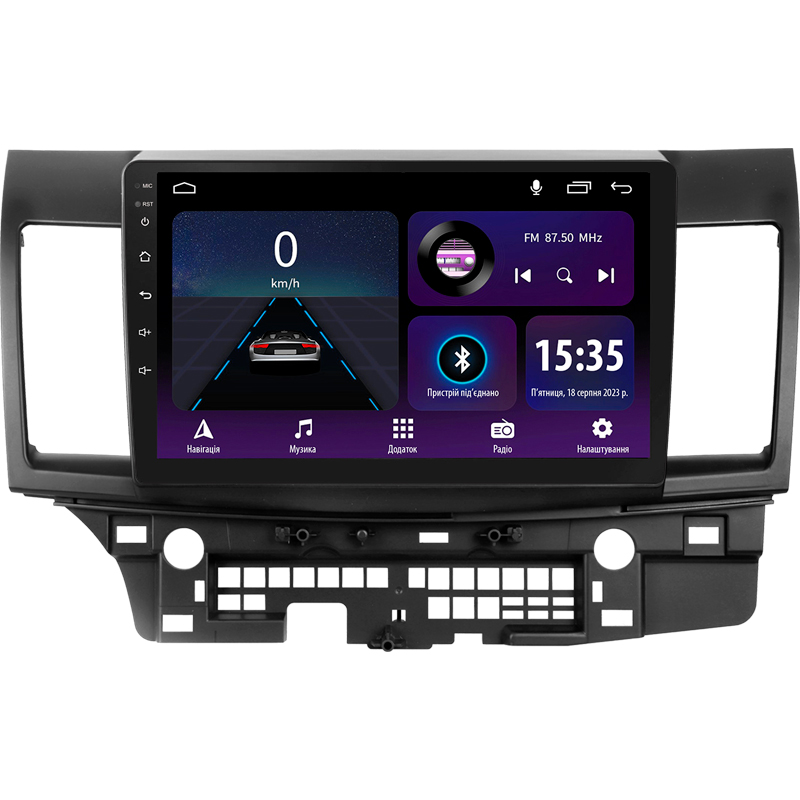 Android head unit SIGMA E10232 ANDROID 10 2+32 Gb Mitsubishi Lancer 10 CY 2007-2012 (B) 10"