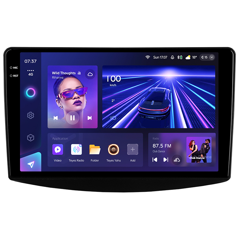 Android head unit Teyes CC3 6+128 Gb Mitsubishi Grandis 1 2003-2010 (F1) 9" 2k