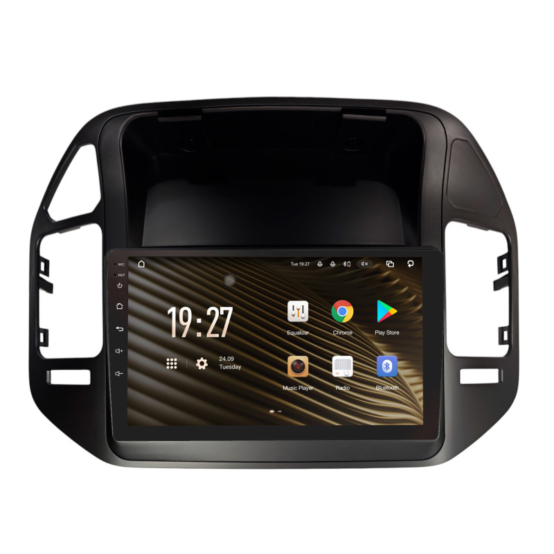 Android head unit SIGMA S9432 ANDROID 10 4+32 Gb 4G DSP Mitsubishi Pajero V73 V70 V60 2004-2011 Black 9"