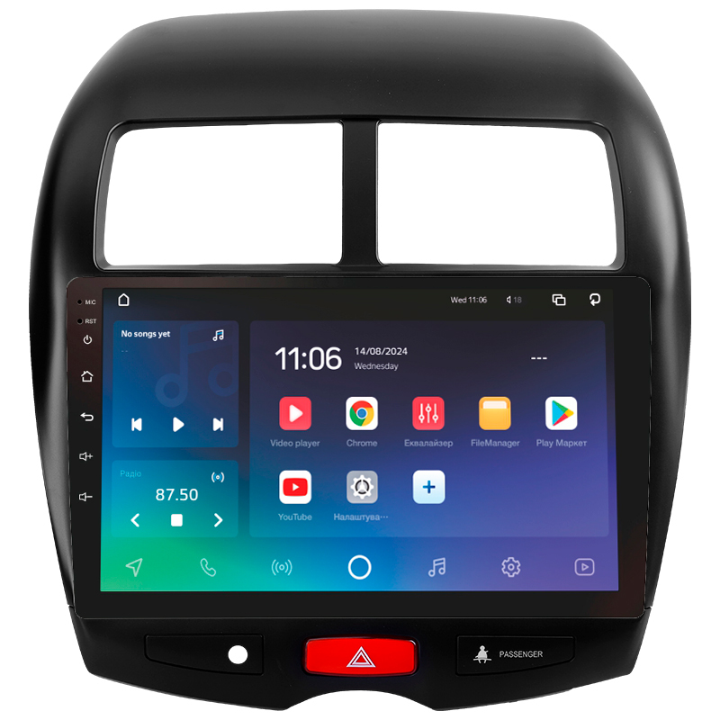 Android head unit SIGMA PRO 10464 ANDROID 10 4+64 Gb 4G DSP Mitsubishi ASX 1 2010-2016 (B) 10"