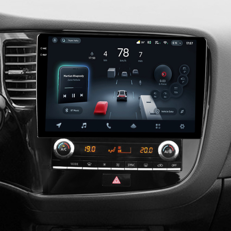 Android head unit Teyes CC4 Pro 12+256 Gb Mitsubishi Outlander 3 III GF0W GF0W GG0W 2018 - 2021 10" 2k