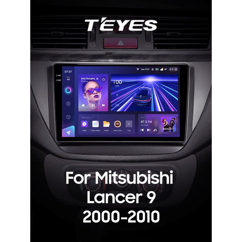 Android head unit Teyes CC3 4+64 Gb Mitsubishi Lancer 9 CS 2000-2010 9" 2k