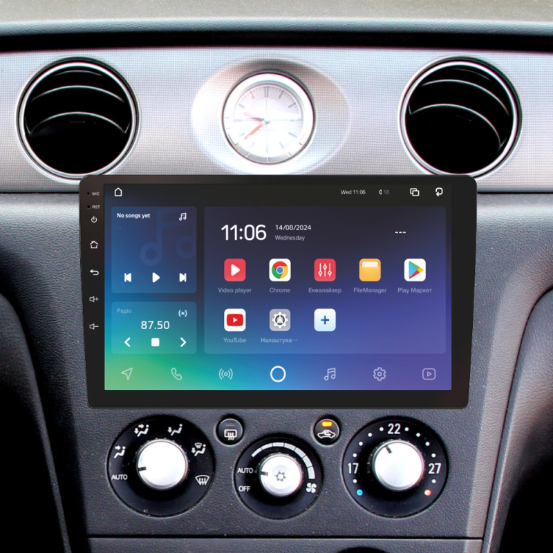 Android head unit SIGMA X9432 ANDROID 10 4+32 Gb 4G DSP Mitsubishi Outlander 1 2002-2008 (F2) 9"
