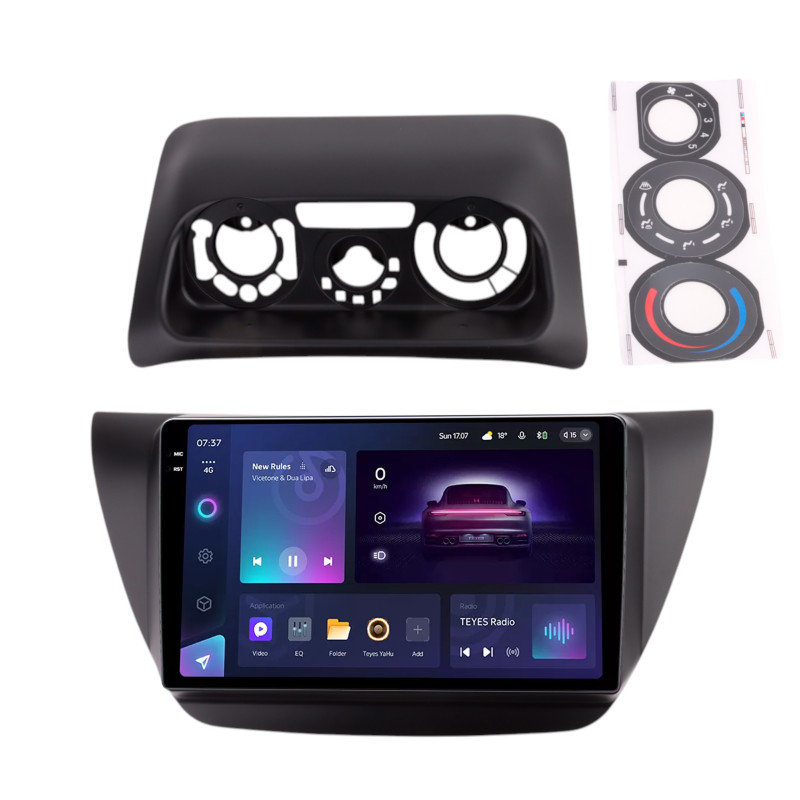 Android head unit Teyes CC3 4+64 Gb Mitsubishi LANCER IX GLX 2006-2010 Black 9" 2k