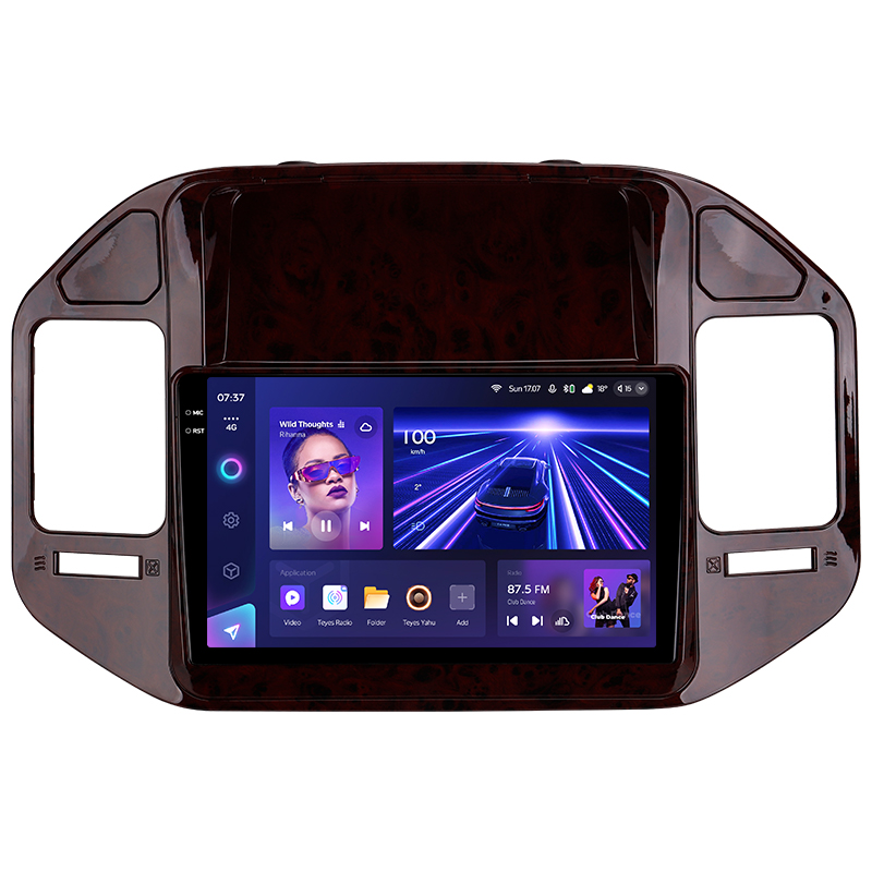 Android head unit Teyes CC3 4+64 Gb Mitsubishi Pajero 3 V70 V60 1999-2006 (brown) 9" 2k