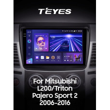 Android head unit Teyes CC3 4+32 Gb Mitsubishi Pajero Sport 2 L200 Triton 2008-2016 9" 2k
