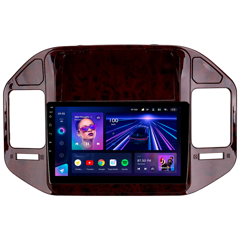 Android head unit Teyes CC3 4+32 Gb Mitsubishi Pajero 3 V70 V60 1999-2006 (brown) 9"