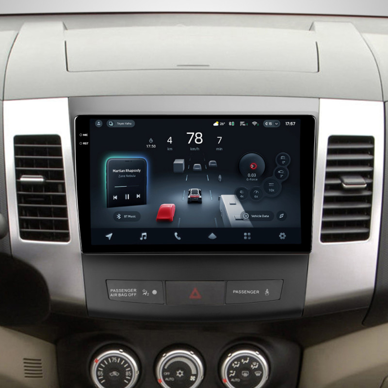 Android head unit Teyes CC4 Pro 12+256 Gb Mitsubishi Outlander 2 CW0W 2005-2013 / Citroen C-Crosser 1 2007-2013 / Peugeot 4007 2007-2012 (B) 9" 2k