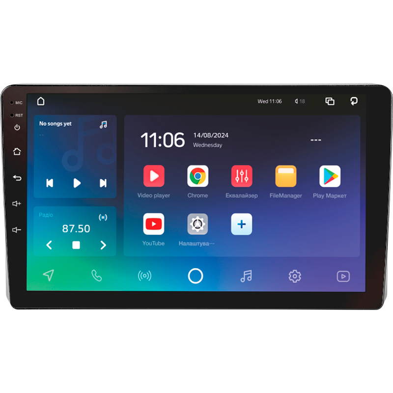 Android head unit SIGMA X9432 ANDROID 10 4+32 Gb 4G DSP Mitsubishi L200 5 2018-2020 (F1) 9"