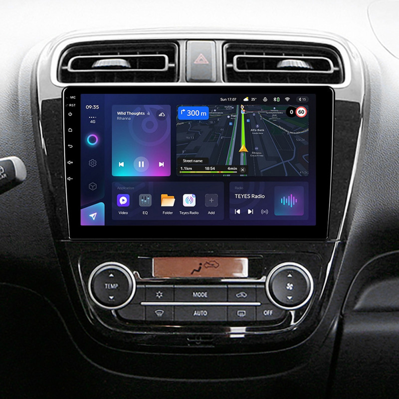 Android head unit Teyes CC3L 4+64 Gb Mitsubishi Mirage 6 2012-2018 9"