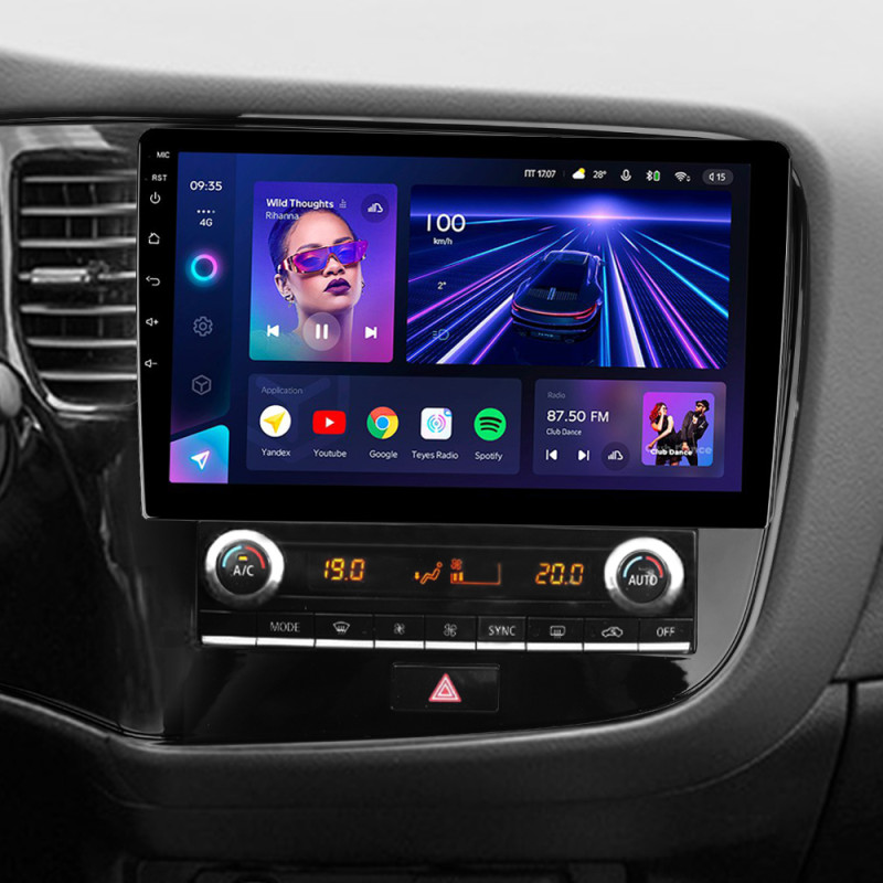 Android head unit Teyes CC3 4+32 Gb Mitsubishi Outlander 3 III GF0W GF0W GG0W 2018 - 2021 10"