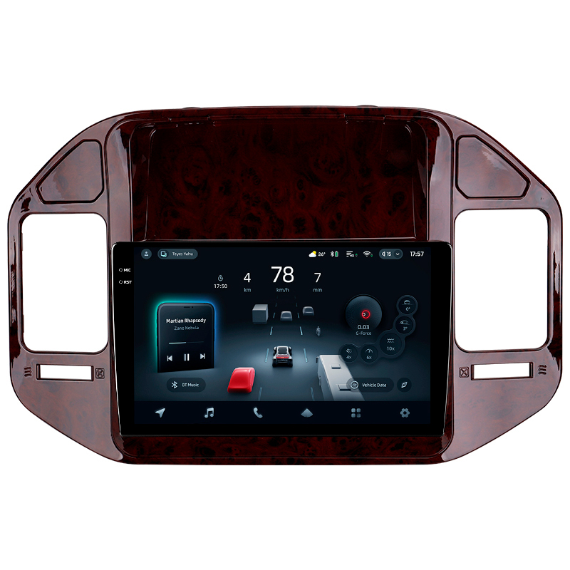 Android head unit Teyes CC4 Pro 8+128 Gb Mitsubishi Pajero 3 V70 V60 1999-2006 (brown) 9" 2k