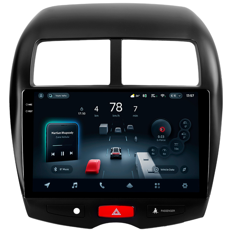 Android head unit Teyes CC4 Pro 12+256 Gb Mitsubishi ASX 1 2010-2016 (A) 10" 2k