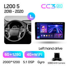 Android head unit Teyes CC3 6+128 Gb Mitsubishi L200 5 2018-2020 (F1) 9" 2k