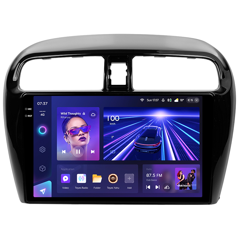 Android head unit Teyes CC3 6+128 Gb Mitsubishi Mirage 6 2012-2018 9" 2k