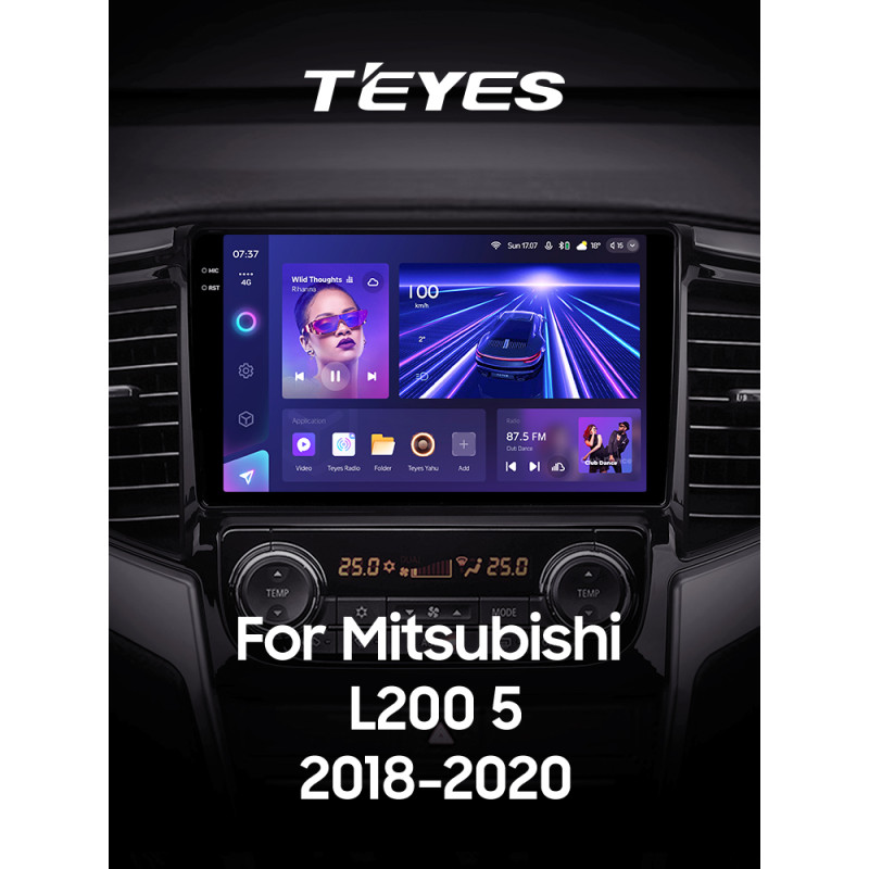 Android head unit Teyes CC3 4+32 Gb Mitsubishi L200 5 2018-2020 (F2) 9" 2k