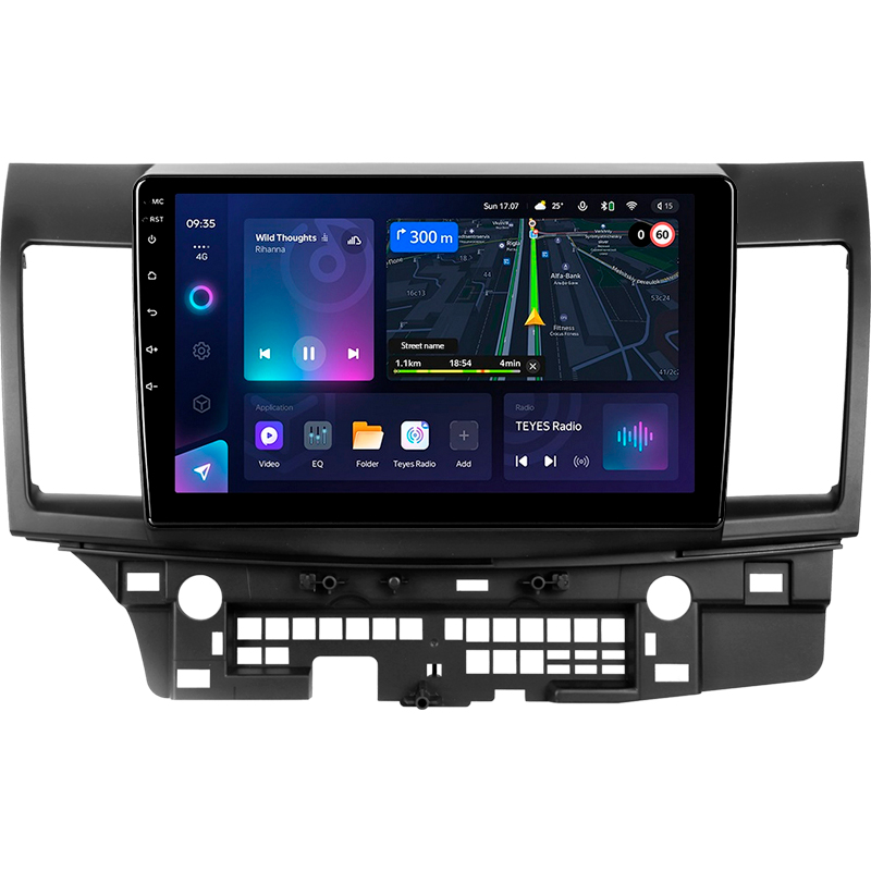Android head unit Teyes CC3L 4+32 Gb Mitsubishi Lancer 10 CY 2007-2012 (A) 10"