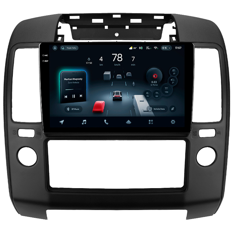 Android head unit Teyes CC4 Pro 8+128 Gb Nissan Navara 3 D40 2004-2010 (F2) 9" 2k