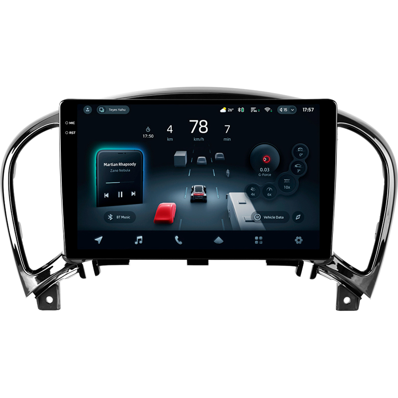 Android head unit Teyes CC4 Pro 8+128 Gb Nissan Juke 2010-2014 9" 2k