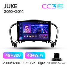 Android head unit Teyes CC3 4+32 Gb Nissan Juke 2010-2014 9" 2k