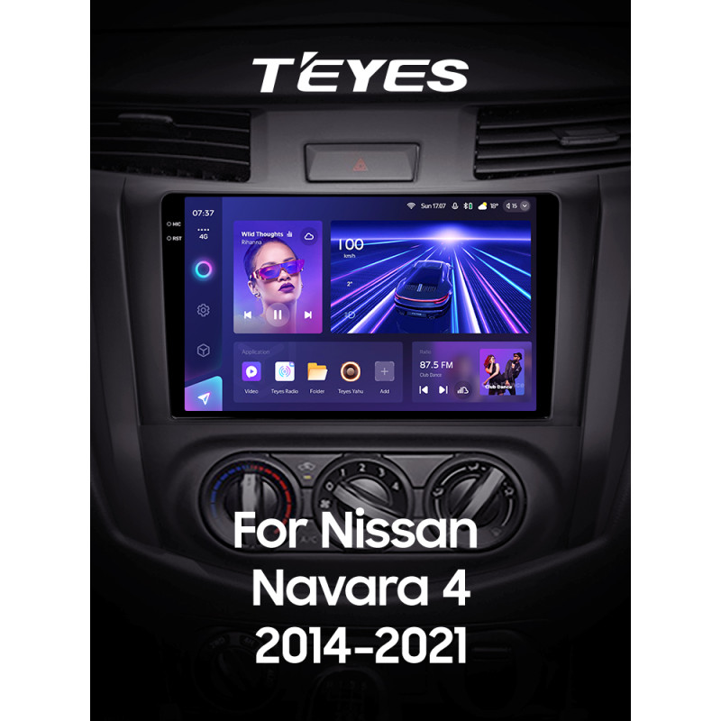Android head unit Teyes CC3 4+64 Gb Nissan Navara D23 IV 4 2014-2021 (A) 9" 2k