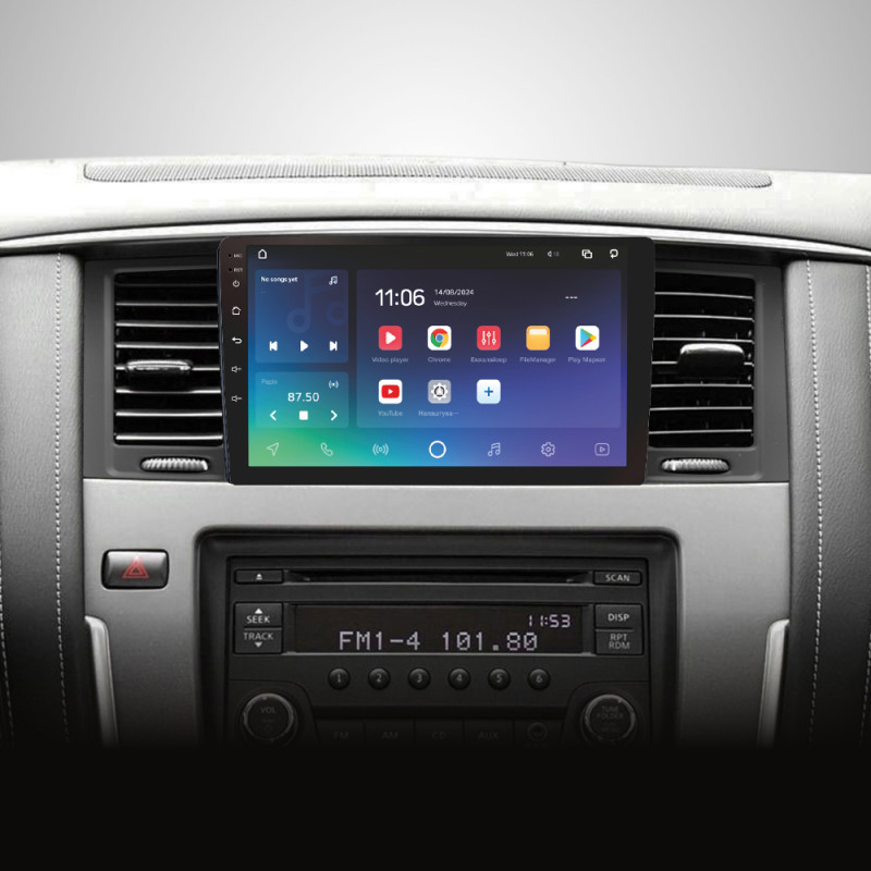 Android head unit SIGMA X9432 ANDROID 10 4+32 Gb 4G DSP Nissan Patrol 6 VI Y62 2010-2020 (F1) 9" (L1)