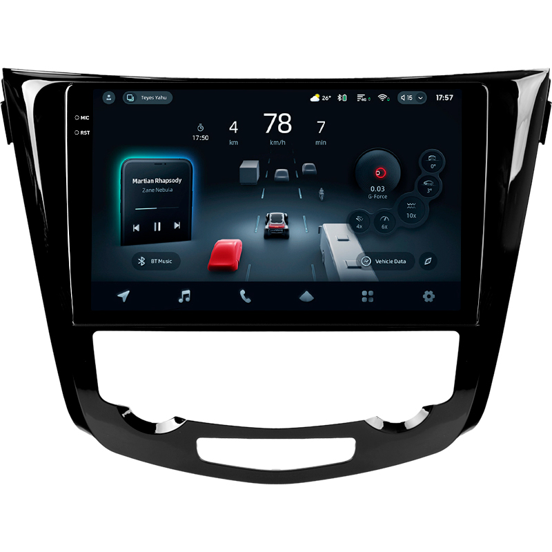 Android head unit Teyes CC4 Pro 12+256 Gb Nissan X-Trail X Trail 3 T32 2013-2022- (F2) Automatic air conditioning (AB) 10" 2k