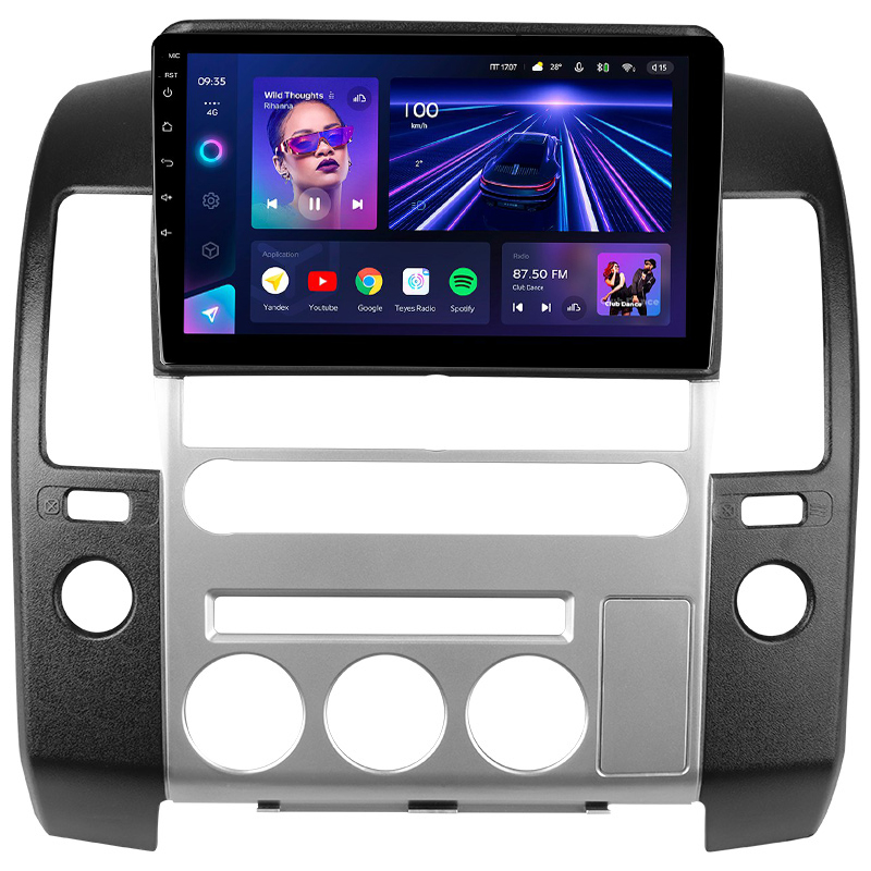 Android head unit Teyes CC3 4+32 Gb Nissan Pathfinder R51 (F2) 2004-2009 9" (L1)