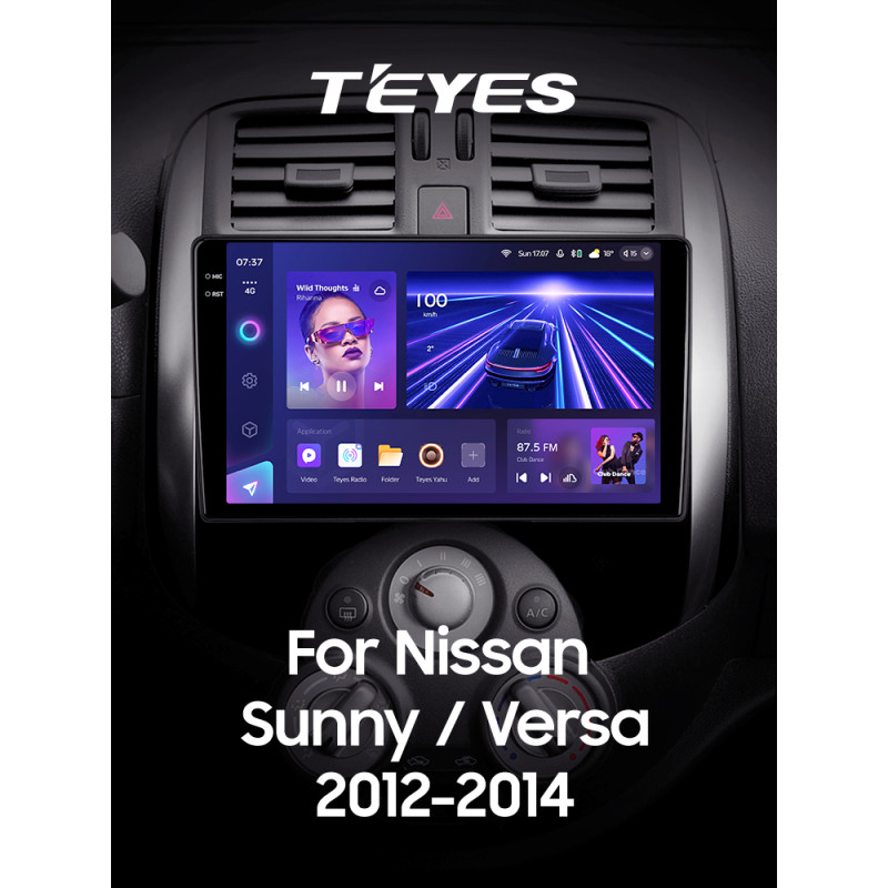 Android head unit Teyes CC3 4+64 Gb Nissan Sunny Versa C17 2012-2014 9" 2k