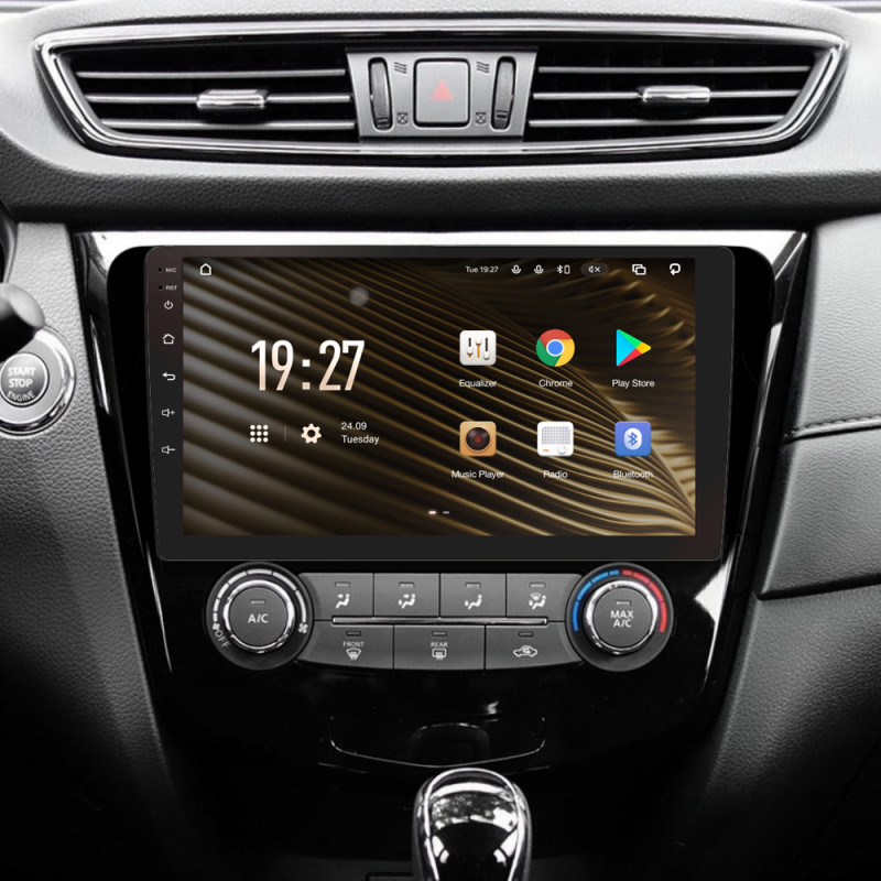 Android head unit SIGMA S10432 ANDROID 10 4+32 Gb 4G DSP Nissan X-Trail X Trail 3 T32 2013-2022- (F1) Manual air conditioning (C) 10"