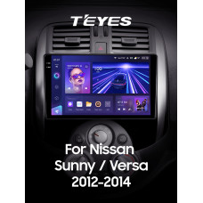 Android head unit Teyes CC3 6+128 Gb with 360° surround view° Nissan Sunny Versa C17 2012-2014 9" 2k