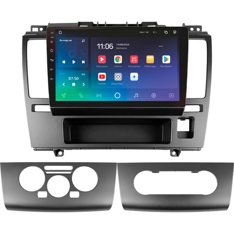 Android head unit SIGMA X9432 ANDROID 10 4+32 Gb 4G DSP Nissan Tiida C11 2004-2013 (F1) 9"