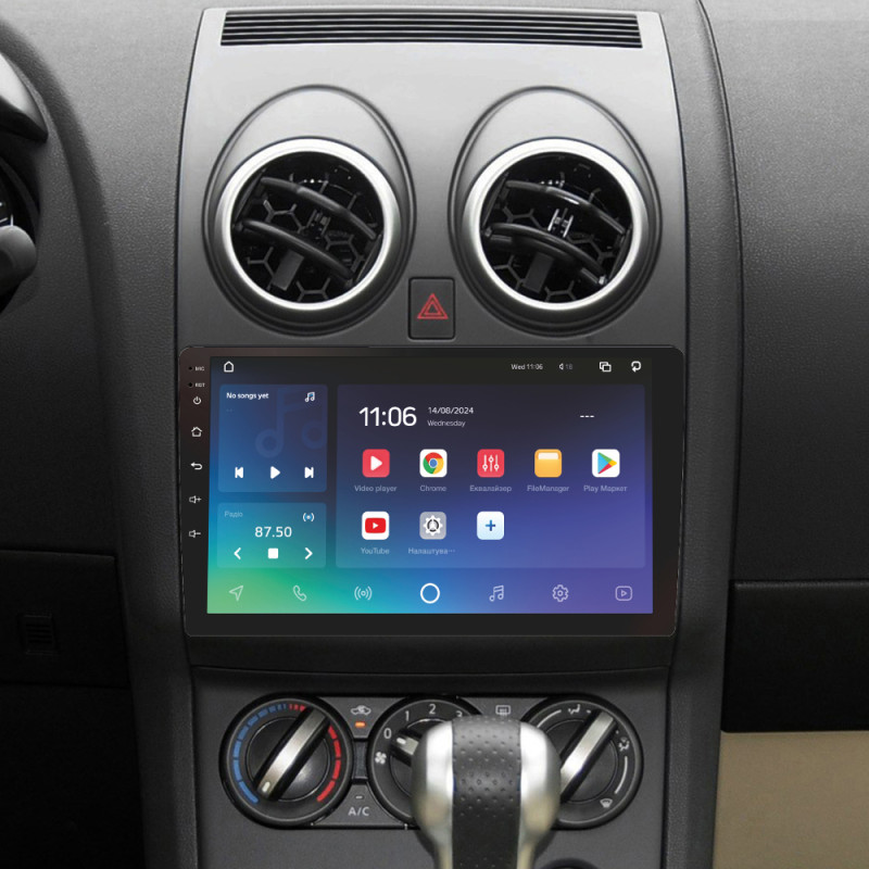 Android head unit SIGMA X9432 ANDROID 10 4+32 Gb 4G DSP Nissan Qashqai 1 J10 2006-2013 (F1) 9"