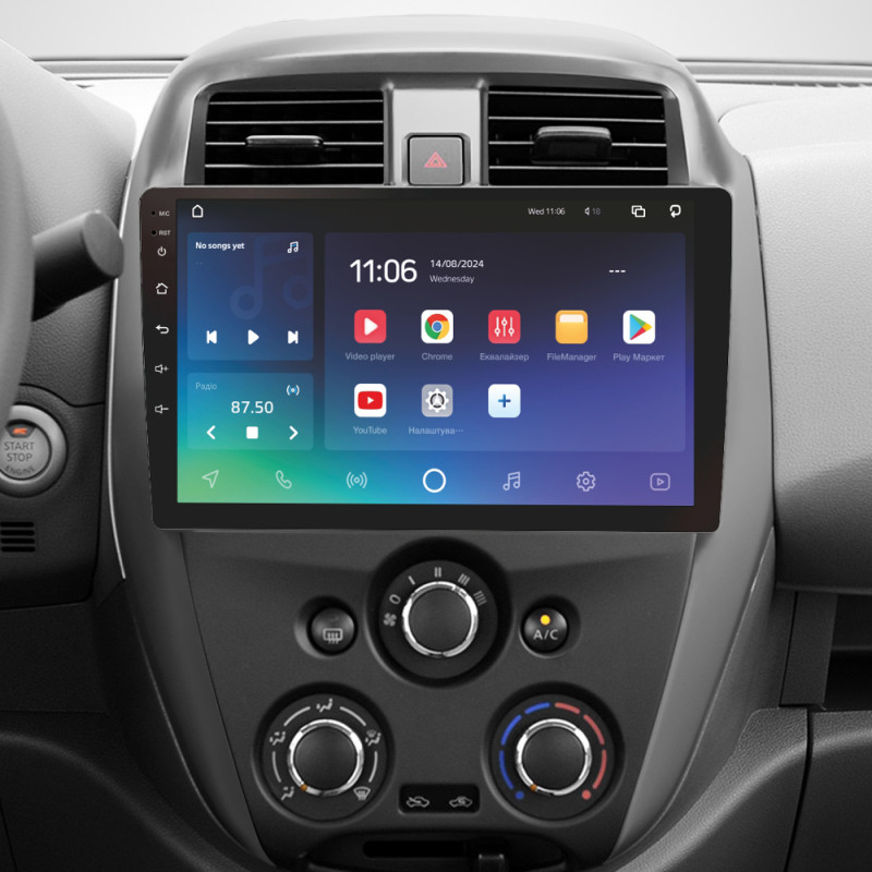 Android head unit SIGMA X10432 ANDROID 10 4+32 Gb 4G DSP Nissan Sunny 2014-2016 10"