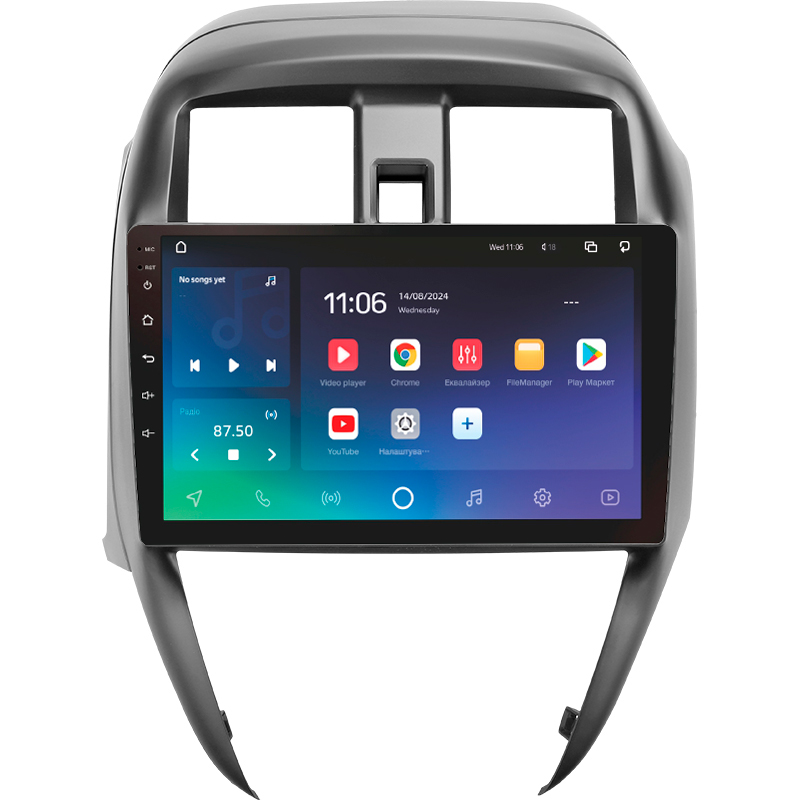 Android head unit SIGMA X10432 ANDROID 10 4+32 Gb 4G DSP Nissan Sunny 2014-2016 10"