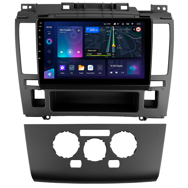 Android head unit Teyes CC3L 4+64 Gb Nissan Tiida C11 2004-2013 (F2) 9"
