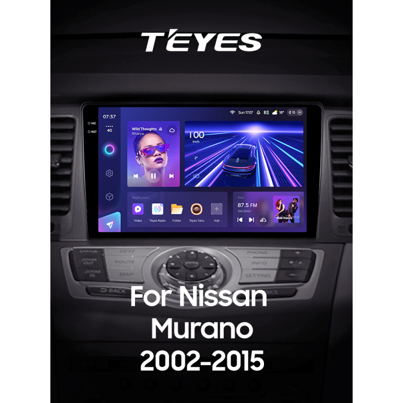 Android head unit Teyes CC3 4+32 Gb Nissan Murano Z50 2002-2008 9" 2k