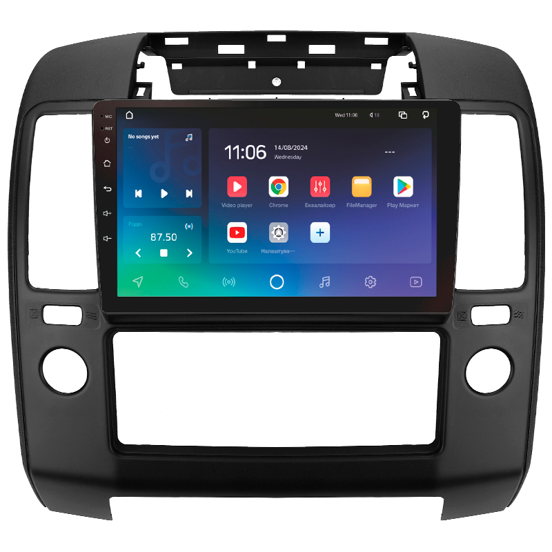 Android head unit SIGMA X9432 ANDROID 10 4+32 Gb 4G DSP Nissan Navara 3 D40 2004-2010 (F2) 9"